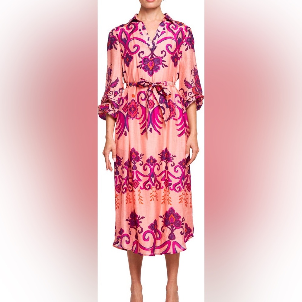 Ulla Print Midi Dress